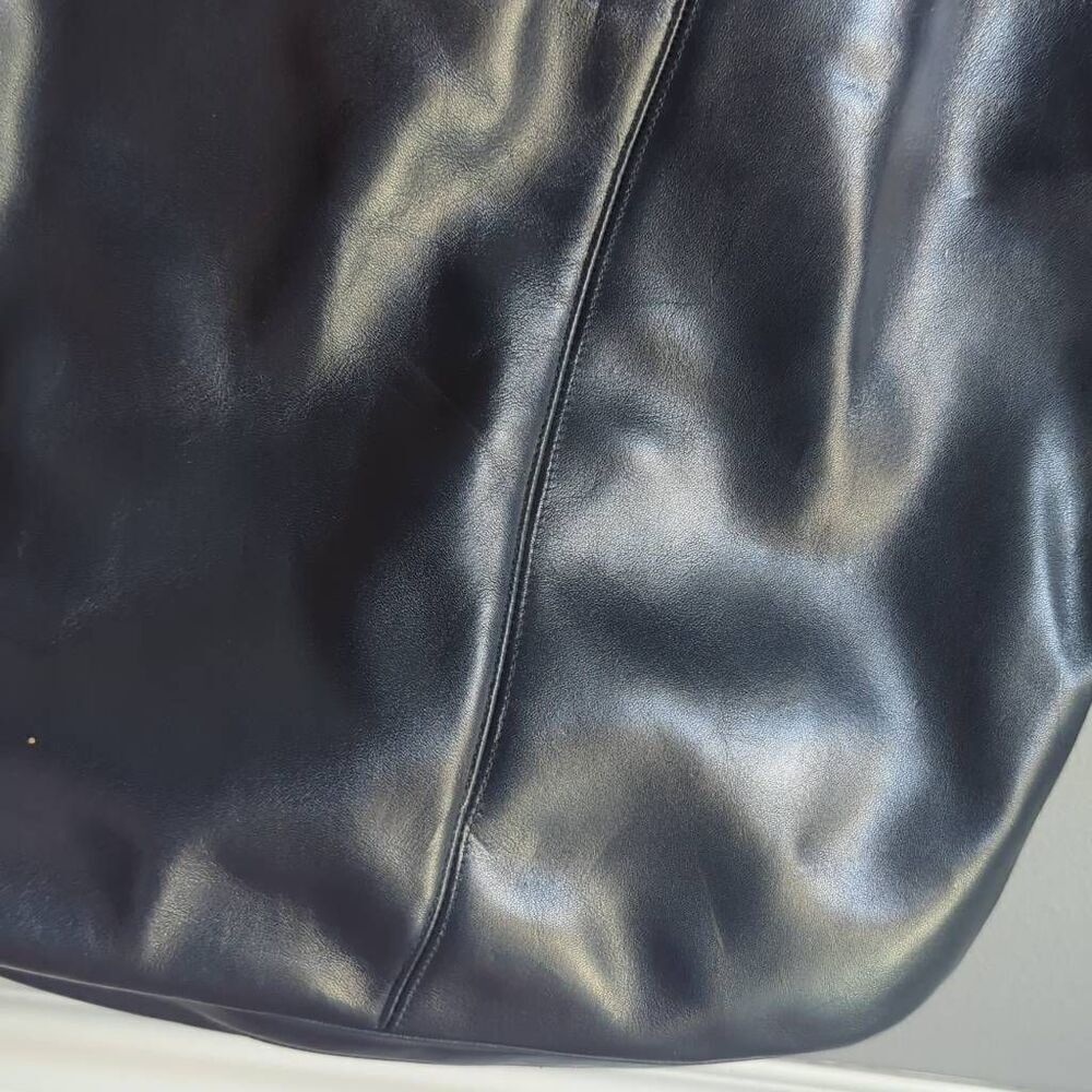 Vintage Morris  Moskowitz leather shoulder bag. NOS. Mid-Century mfg 190 - Picture 2 of 10